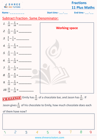 Subtract Same Denominator (2)