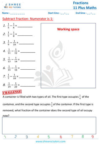 Subtract Numerator 1 (4)