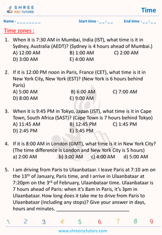 Time Zones (4)