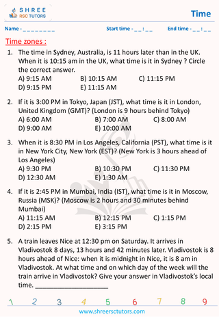 Time Zones (2)
