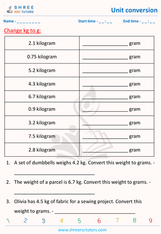 Convert Kilogram To Gram (4)