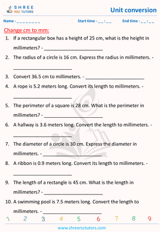 Convert Centimetre To Millimetre (5)