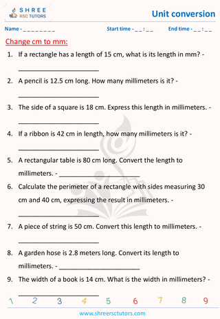 Convert Centimetre To Millimetre (4)
