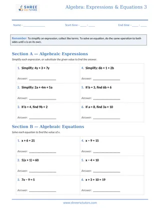 Shree Rsc Tutors Algebra Sheet3