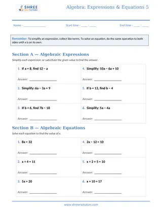 Shree Rsc Tutors Algebra Sheet5