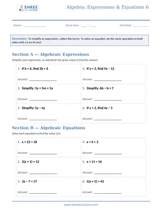 Shree Rsc Tutors Algebra Sheet6