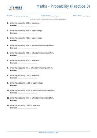 Maths Probability Drill3 Conversions
