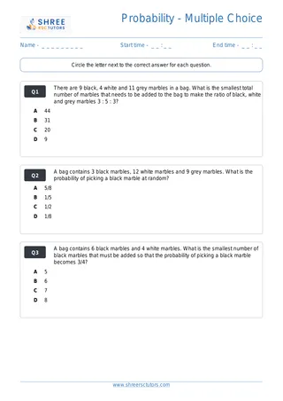 Maths Probability Mcq Set4