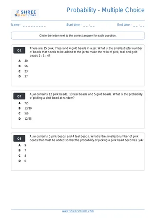 Maths Probability Mcq Set5
