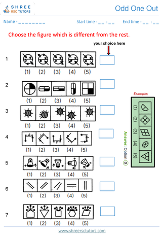Odd One Out 11+ Non Verbal2