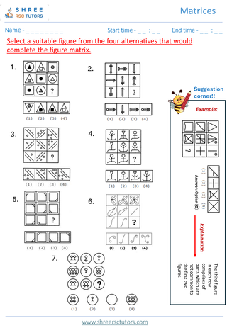 Matrices (Level 2)  11+ Non Verbal5