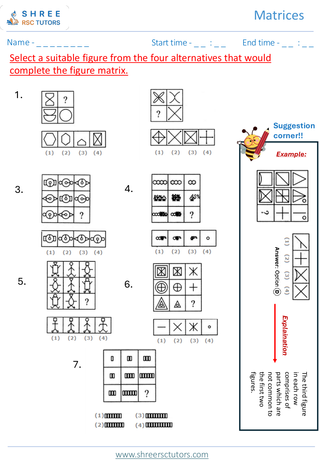 Matrices (Level 2)  11+ Non Verbal3
