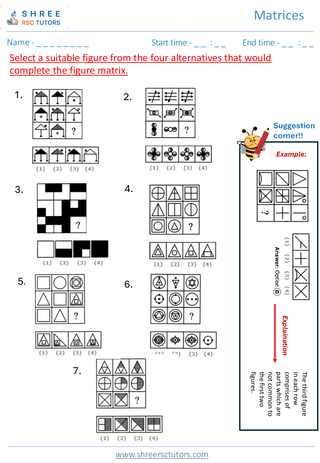 Matrices (Level 2)  11+ Non Verbal4