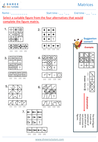 Matrices (Level 2)  11+ Non Verbal1