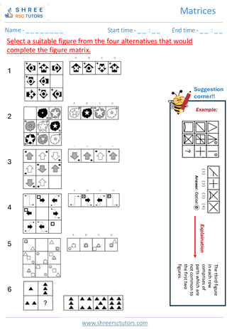 Matrices (Level 1)  11+ Non Verbal2