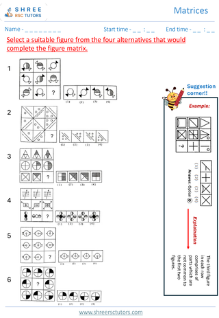 Matrices (Level 1)  11+ Non Verbal5