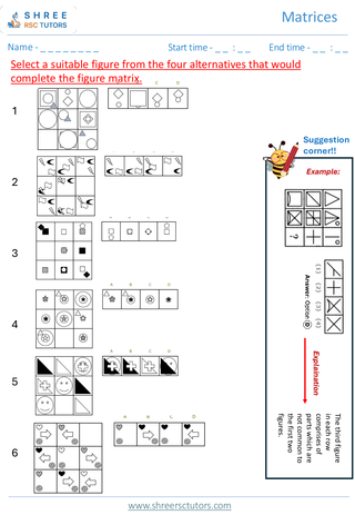 Matrices (Level 1)  11+ Non Verbal1