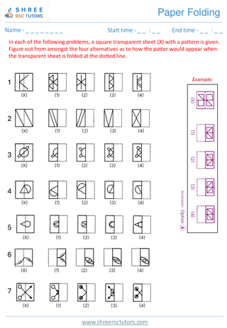 Paper Folding  11+ Non Verbal1