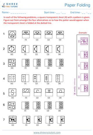 Paper Folding  11+ Non Verbal2