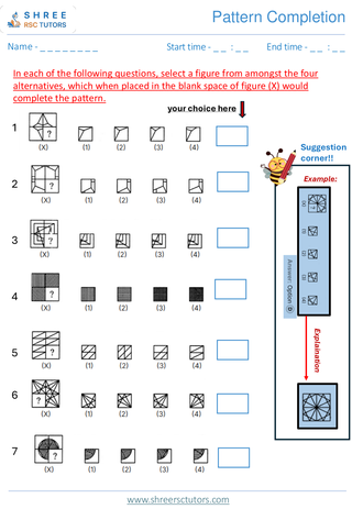Pattern Completion  11+ Non Verbal1