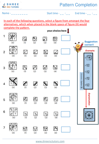 Pattern Completion  11+ Non Verbal3