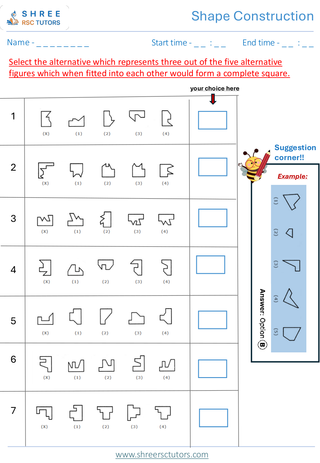 Shape Construction (Level 1)  11+ Non Verbal5