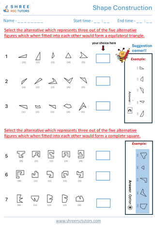 Shape Construction (Level 1)  11+ Non Verbal8