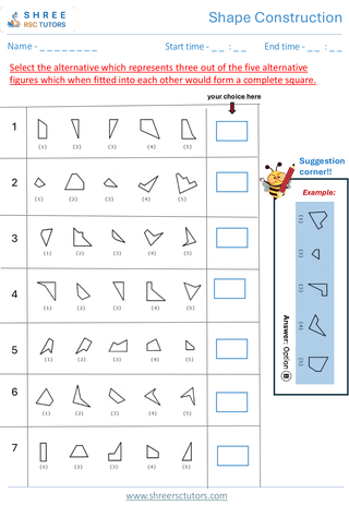 Shape Construction (Level 1)  11+ Non Verbal3