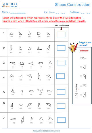 Shape Construction (Level 1)  11+ Non Verbal7