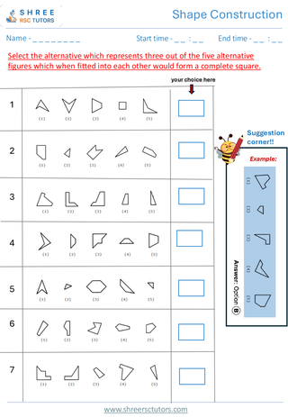 Shape Construction (Level 1)  11+ Non Verbal1