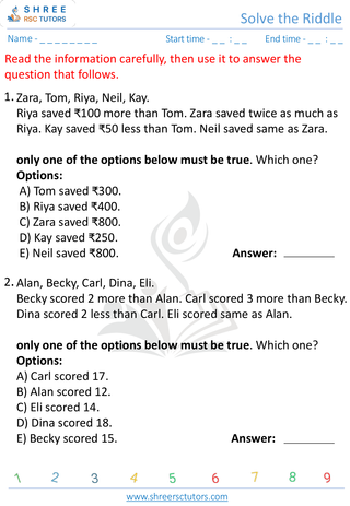 Worksheet 3