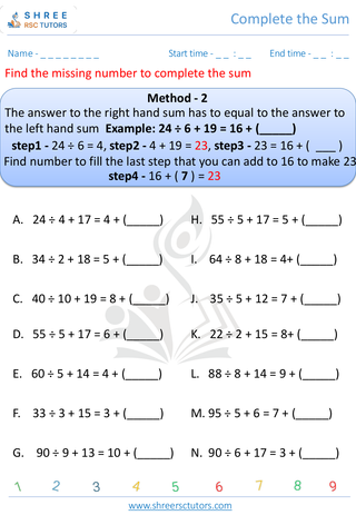 Worksheet   10