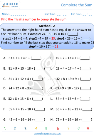 Worksheet   7