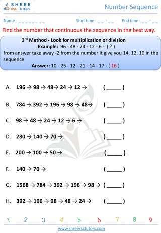 Worksheet 9