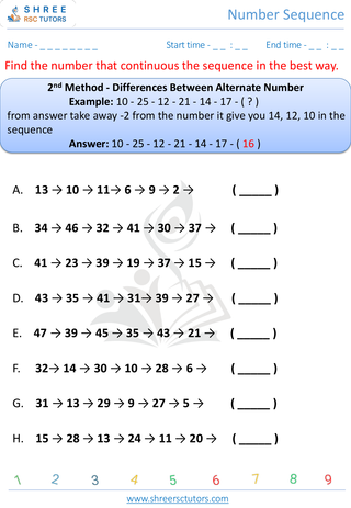 Worksheet 7