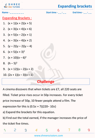 Multiply Brackets 3