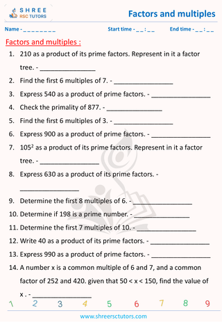 Factors And Multiples (1)
