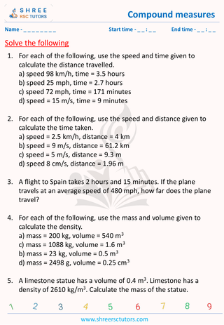 Compound Measures (2)