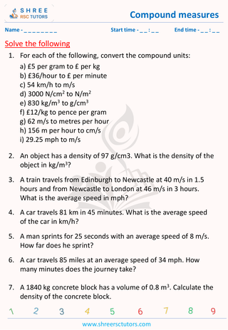 Compound Measures (4)