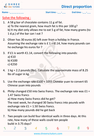 Direct Proportion (2)