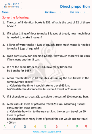 Direct Proportion (1)