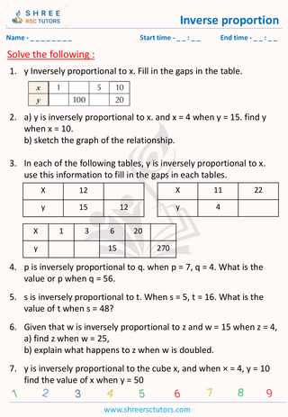 Indirect Proportion (4)