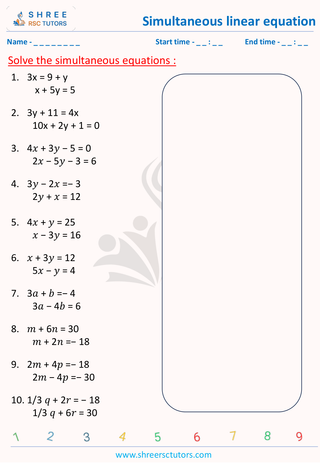 Simultaneous Linear Equation GCSE 2
