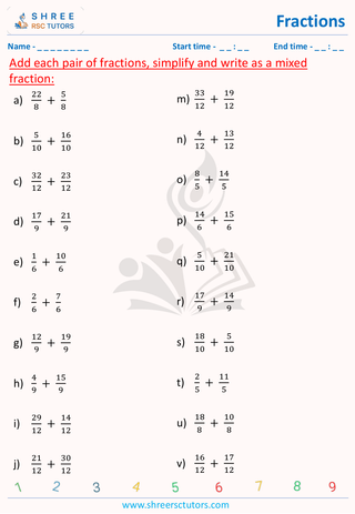 Fractions With Same Denominator Like Fraction (2) (2)