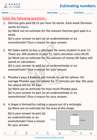 Estimating Numbers (3)