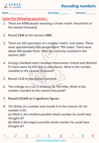 Rounding Numbers (4)