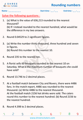 Rounding Numbers (5)