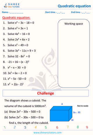 Quadritic Equations 4