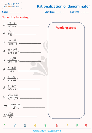 Rationalization Of Denominator (1)