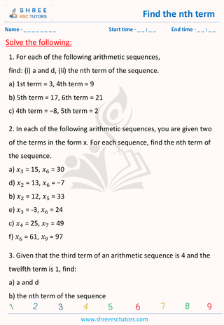 Find The Nth Term (1)